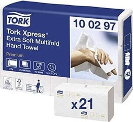 Kätepaber Tork Premium Extra Soft H2, 100 lehte hind ja info | WC-paber ja majapidamispaber | hansapost.ee