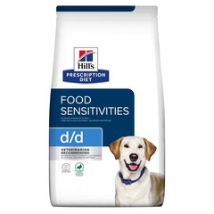 Hills Prescription Diet Canine d/d для собак с уткой и рисом, 4 кг цена и информация | Сухой корм для собак | hansapost.ee