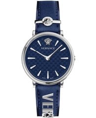 Женские часы Versace V-Circle Leather Blue цена и информация | Женские часы | hansapost.ee