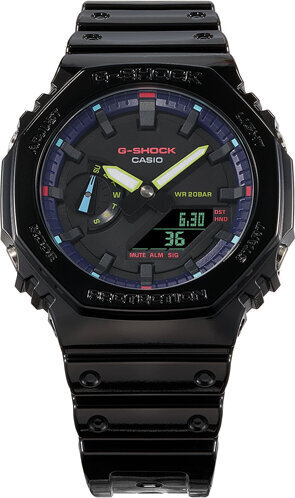 Käekell naistele Casio G-Shock GA-2100RGB-1AER цена и информация | Käekellad naistele | hansapost.ee