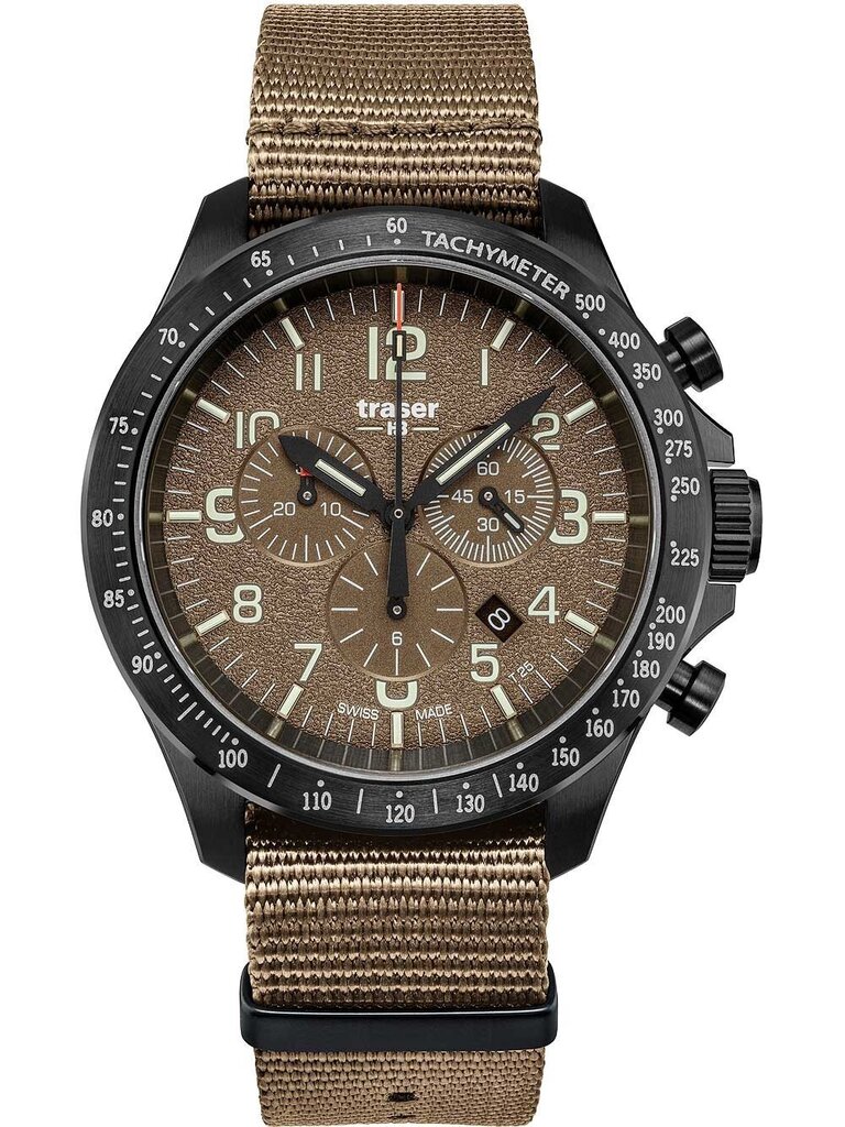 Meeste Käekell Traser P67 Officer Pro Chronograph Khaki цена и информация | Käekellad meestele | hansapost.ee