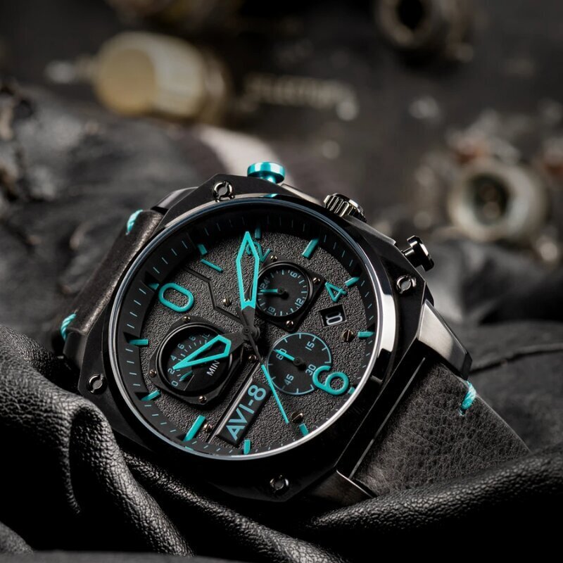 AVI-8 Hawker Hunter Retrograde Chronograph AV-4052-05 AV-4052-05 hind ja info | Käekellad meestele | hansapost.ee