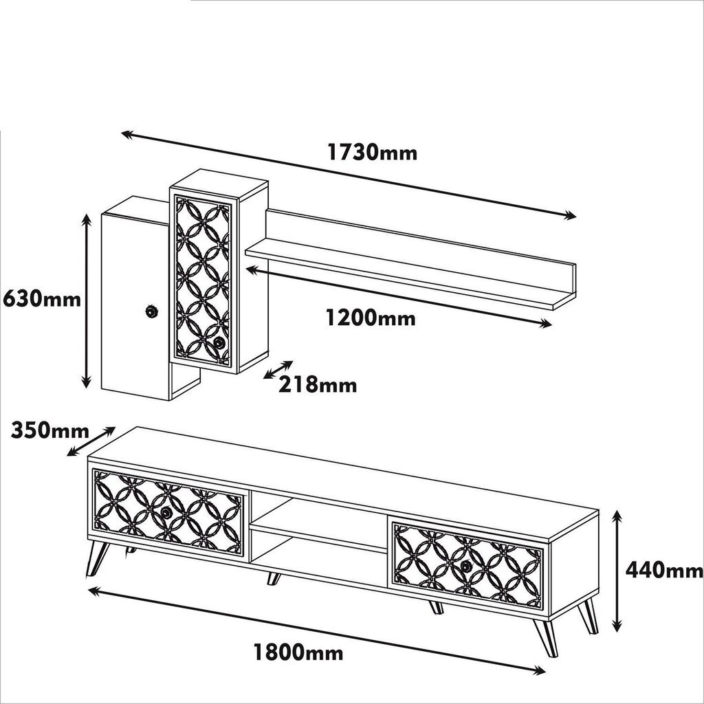 Elutoamööbli komplekt Kalune Design 845(LX), pruun/kollane цена и информация | Sektsioonkapid | hansapost.ee