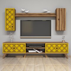 Комплект мебели для гостиной Kalune Design 845(LX), коричневый/желтый цена и информация | Секции | hansapost.ee