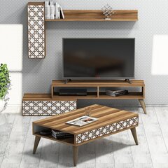 Комплект мебели для гостиной Kalune Design 845(XVIII), коричневый цена и информация | Секции | hansapost.ee