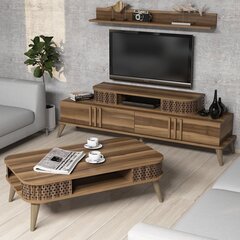 Комплект мебели для гостиной Kalune Design 845(I), темно-коричневый цена и информация | Секции | hansapost.ee
