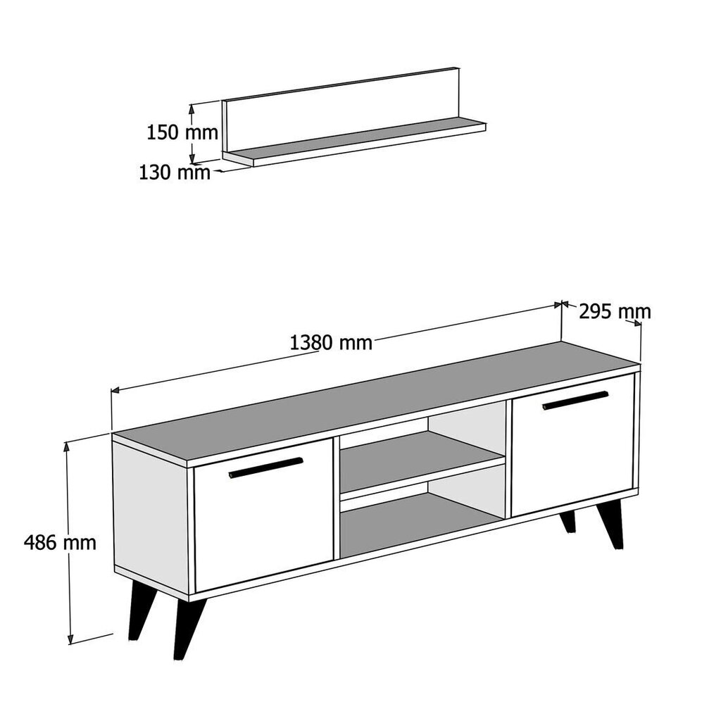 Elutoamööbli komplekt Kalune Design 389(V), pruun hind ja info | Sektsioonkapid | hansapost.ee