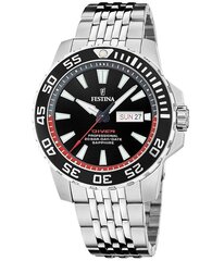 Мужские часы Festina Diver Professional Stainless Steel Black цена и информация | Мужские часы | hansapost.ee