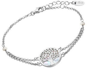 Lotus Silver Elegantne hõbedane käevõru Tree of Life pärlmutriga LP1678-2 / 1 hind ja info | Käeketid ja käevõrud | hansapost.ee