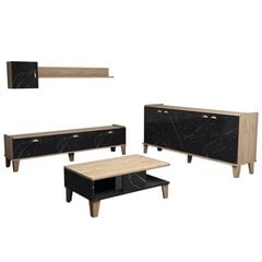 Набор мебели для гостиной Kalune Design Sumer G7030, коричневый/черный цена и информация | Секции | hansapost.ee