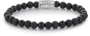 Rebel&Rose Helmestega käevõru Black Rocks RR-60033-S цена и информация | Женские браслеты | hansapost.ee