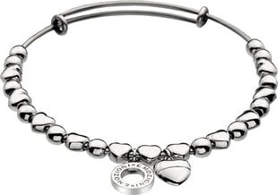 Terasest käevõru naistele Hot Diamonds Emozioni Silver Heart Bangle DC094 цена и информация | Женские браслеты | hansapost.ee