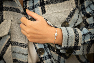 Brilio Silver Очаровательный серебряный браслет с цирконами BRC02 цена и информация | Женские браслеты | hansapost.ee