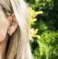 Luksuslikud kõrvarõngad Beneto, ehtsate tumedate pärlitega AGUP2616P - must цена и информация | Kõrvarõngad | hansapost.ee