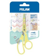 Käärid mustriga MILAN, geltonos, 13.4 cm цена и информация | Канцелярские товары | hansapost.ee