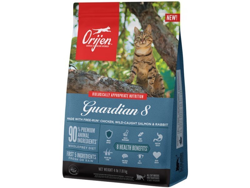 Orijen Cat Guardian 8 täiskasvanud kassidele 1,8 kg hind ja info | Kassi kuivtoit ja kassikrõbinad | hansapost.ee