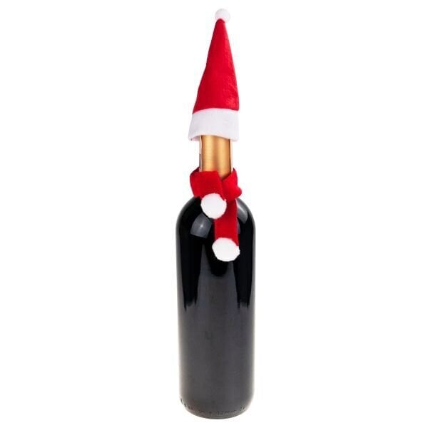 Jõulukaunistus pudelile Müts ja sall hind ja info | Jõulukaunistused | hansapost.ee