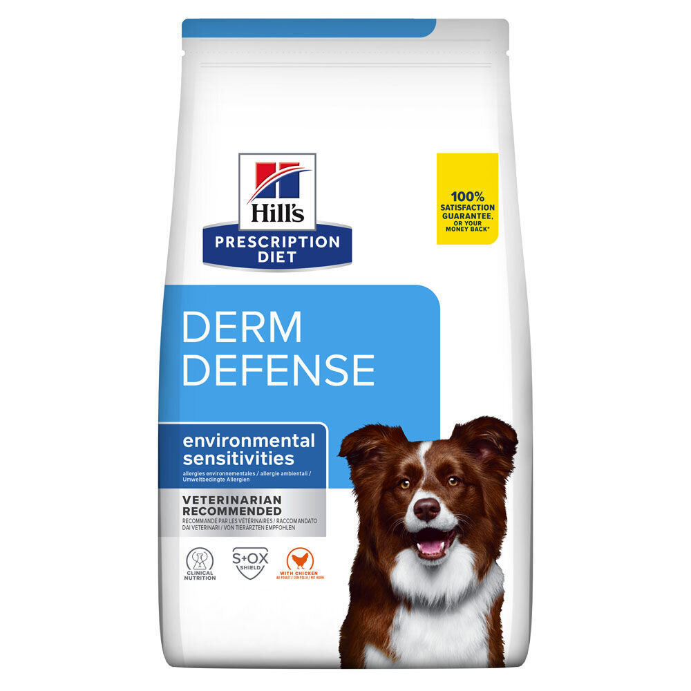 Hills Prescription Diet Canine Derm Defense koertele koos kanaga, 4 kg цена и информация | Koerte kuivtoit ja krõbinad | hansapost.ee