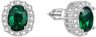 Блестящие серебряные серьги Beneto AGUP1502S цена и информация | Серьги | hansapost.ee