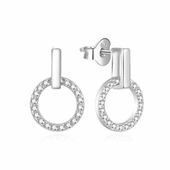 Стильные серебряные серьги с цирконами Beneto AGUP2117L цена и информация | Серьги | hansapost.ee