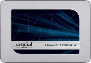 Crucial MX500 1TB SATA3 (CT1000MX500SSD1) цена и информация | Внутренние жёсткие диски (HDD, SSD, Hybrid) | hansapost.ee