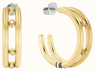 Классические позолоченные серьги-кольца Tommy Hilfiger 2780615 цена и информация | Серьги | hansapost.ee