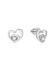 Серебряные серьги-сердечки Beneto AGUP1472S sBE0513 цена и информация | Серьги | hansapost.ee