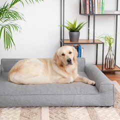 Лежак Doggy Glamour, L 78x53 см, серый цена и информация | Лежаки, домики | hansapost.ee