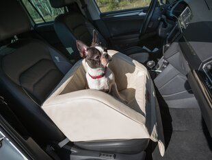 Transpordikott Doggy Trip Skaj, 46x46 cm, beeži värvi hind ja info | Transpordipuurid, -kotid ja aedikud | hansapost.ee