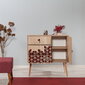 Kummut Kalune Design Dresser 3442, tamme värv/punane цена и информация | Kummutid | hansapost.ee