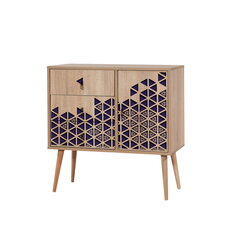 Kummut Kalune Design Dresser 3443, tamme värv/lilla цена и информация | Комоды | hansapost.ee