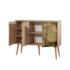 Kummut Kalune Design 863 (VII), 120 cm, tamm/beež värv цена и информация | Комоды | hansapost.ee