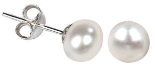 JwL Luxury Pearls Серьги из настоящего белого жемчуга sJL0026 цена и информация | Серьги | hansapost.ee