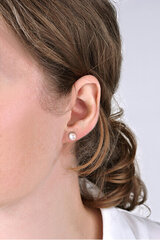Kuldsed kõrvarõngad pärliga naistele Brilio sBR1016 hind ja info | Kõrvarõngad | hansapost.ee