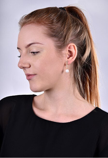Hõbedased kõrvarõngad naistele JwL Luxury Pearls JL0405 sJL0405 hind ja info | Kõrvarõngad | hansapost.ee