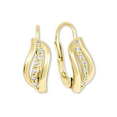 Kuldsed kõrvarõngad kristallidega naistele Brilio 239 001 00688 sBR1308 hind ja info | Kõrvarõngad | hansapost.ee
