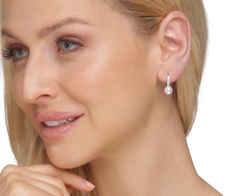 Terasest Kõrvarõngad naistele JwL Luxury Pearls JL0601 sJL0601 hind ja info | Kõrvarõngad | hansapost.ee
