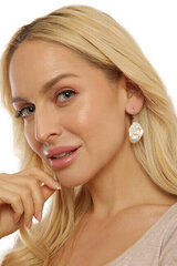 JwL Luxury Pearls Роскошные серьги с настоящим барочным жемчугом JL0688 sJL0688 цена и информация | Серьги | hansapost.ee