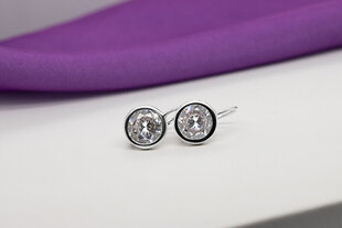 Brilio Silver Элегантные серебряные серьги с прозрачными цирконами EA383W sBS1899 цена и информация | Серьги | hansapost.ee