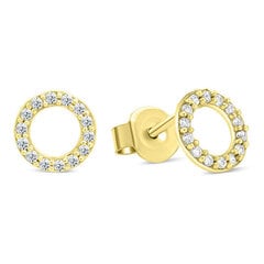 Brilio Сверкающие серьги из желтого золота кольца EA102YAU sBR2027 цена и информация | Серьги | hansapost.ee