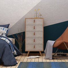 Kummut Kalune Design Spanze, hall / pruun цена и информация | Комоды | hansapost.ee