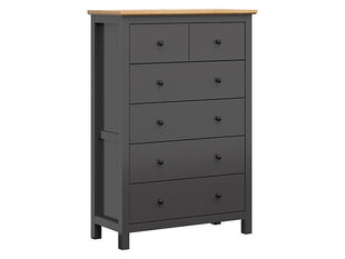 Kummut BRW Hesen 6S, hall/pruun price and information | Chests of drawers | hansapost.ee