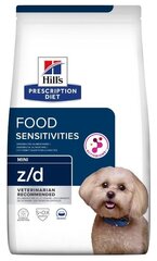 Kuivtoit koertele Hills Food Sensitivities z/d kanaga, 1 kg price and information | Koerte kuivtoit ja krõbinad | hansapost.ee