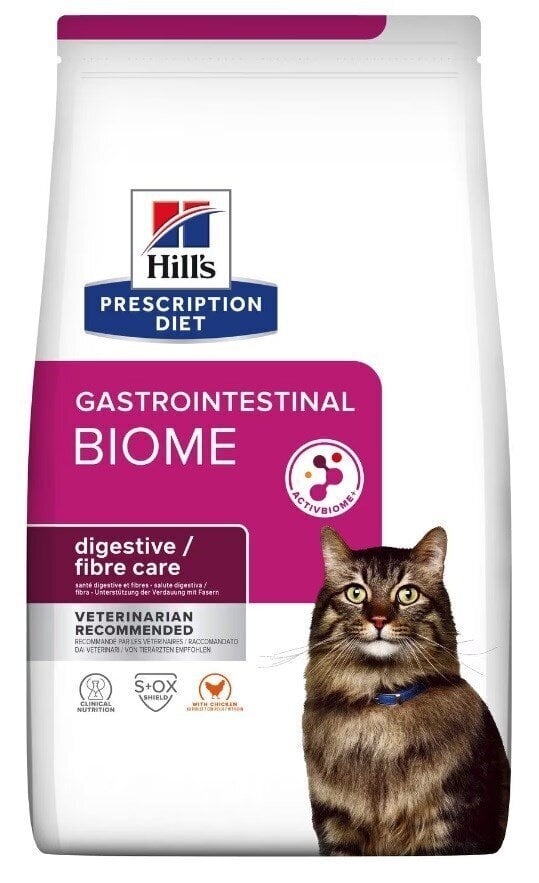 Kuivtoit kassidele Hills PD Gastrointestinal Biome, 1,5 kg цена и информация | Kassi kuivtoit ja kassikrõbinad | hansapost.ee