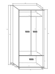 Kapp Solo, pruun/must price and information | Cupboards | hansapost.ee