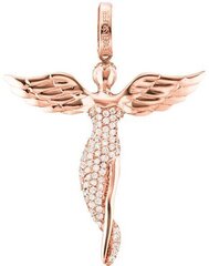 Розовый позолоченный серебряный кулон Engelsrufer «Ангел» с цирконами ERP-ANGEL-R цена и информация | Украшение на шею | hansapost.ee