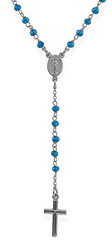 Amen Оригинальное серебряное колье с синими кристаллами Rosary CRONBL4 цена и информация | Украшения на шею | hansapost.ee