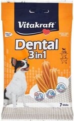 Лакомство для собак Vitakraft Dental Sticks 3в1 цена и информация | Лакомства для собак | hansapost.ee