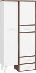 Шкаф Nordis 2D2S, коричневый/белый цена и информация | Шкафы | hansapost.ee