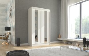 Riidekapp Adrk Furniture Balton 120 cm, valge hind ja info | Kapid | hansapost.ee
